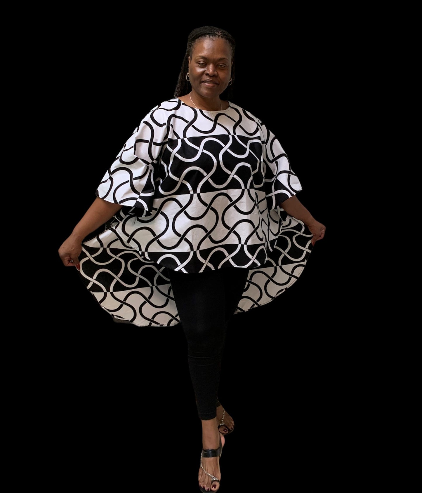 Black & White Hi-Lo Top