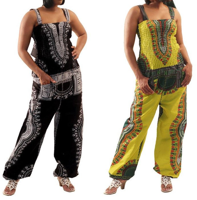 Traditional Print Jumpsuit