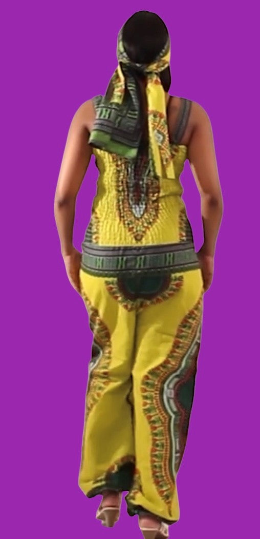 Traditional Print Jumpsuit
