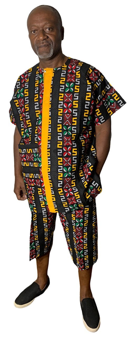 African Print Men's 3 pc Suit